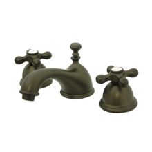 Double Handle 8" to 16" Widespread Bathroom Faucet with American Cross Handles from the Chicago Collection