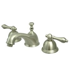 Double Handle 8" to 16" Widespread Bathroom Faucet with American Lever Handles from the Chicago Collection