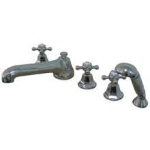 Double Handle Deck Mounted Roman Tub Filler