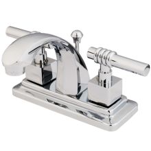 Double Handle 4" Centerset Bathroom Faucet with Fortress Lever Handles from the Milano Collection