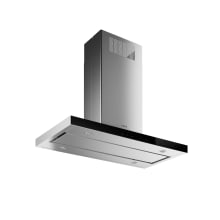 Vent-A-Hood SLH9-136 300 CFM 36 Under Cabinet Range Hood with A Single Blower A Black