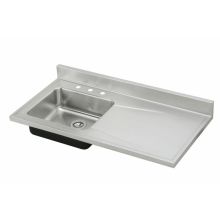Gourmet Lustertone Stainless Steel 48" x 25" Single Left Basin Sink top Kitchen Sink with 7-1/2 Depth