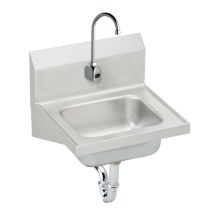 Wall Mount 18 Gauge Stainless Steel Handwash Sink with Sensor Faucet