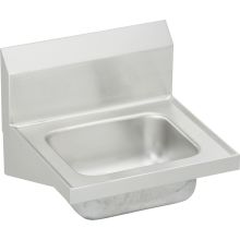 16-3/4" Single Basin Wall Mounted Stainless Steel Utility Sink