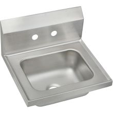 16-3/4" Single Basin Wall Mounted Stainless Steel Utility Sink