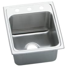 Gourmet 17" Single Basin Drop In Stainless Steel Kitchen Sink