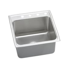 Gourmet 22" Single Basin Drop In Stainless Steel Kitchen Sink
