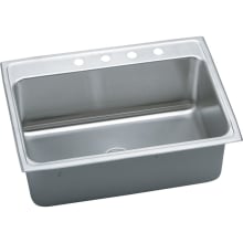 Gourmet 31" Single Basin Drop In Stainless Steel Kitchen Sink