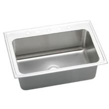 Lustertone 33" Drop In Single Basin Stainless Steel Kitchen Sink