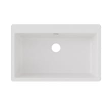 Quartz Classic 33" Single Basin Quartz Composite Kitchen Sink for Drop-In Installations
