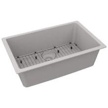 Quartz Classic 29-1/2" Undermount Single Basin Quartz Composite Kitchen Sink