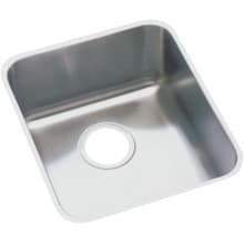 Lustertone 14" Undermount Single Basin Stainless Steel Kitchen Sink