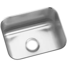 Lustertone 14-1/2" Undermount Single Basin Stainless Steel Kitchen Sink