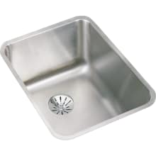 Gourmet 16-1/2" Single Basin Undermount Stainless Steel Kitchen Sink - Includes Perfect Drain Assembly