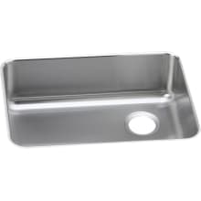Lustertone 25-1/2" Undermount Single Basin Stainless Steel Kitchen Sink