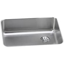 Lustertone Gourmet 18-3/4" x 25" Single Basin Undermount Stainless Steel Kitchen Sink with SoundGuard® Technology and Perfect Drain