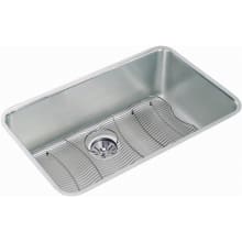 Gourmet 30-1/2" Single Basin 18-Gauge Stainless Steel Kitchen Sink for Undermount Installations - Basin Rack and Drain Assembly Included