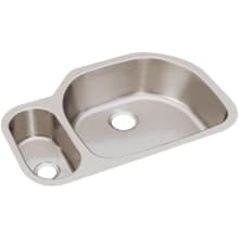 Lustertone 31-1/2" Undermount Double Basin Stainless Steel Kitchen Sink