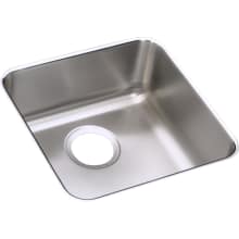 Lustertone Stainless Steel 14-1/2" x 14-1/2'' Undermount Single Basin Kitchen Sink with 4-1/2" Depth