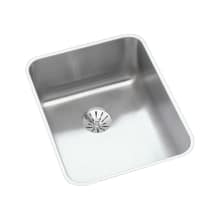 Gourmet 16-1/2" Single Basin Undermount Stainless Steel Kitchen Sink - Includes Perfect Drain Assembly