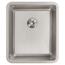Lustertone Iconix 16" Undermount Single Basin Stainless Steel Kitchen Sink with Perfect Drain