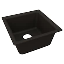 Quartz Luxe 15-3/4" Undermount Single Basin Quartz Composite Kitchen Sink