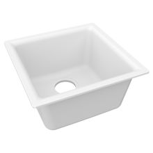 Quartz Luxe 15-3/4" Undermount Single Basin Quartz Composite Kitchen Sink