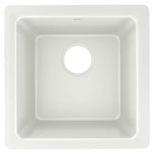 Quartz Luxe 15-3/4" Undermount Single Basin Quartz Composite Kitchen Sink