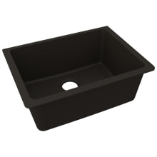 Quartz Luxe 24-5/8" Undermount Single Basin Quartz Composite Kitchen Sink