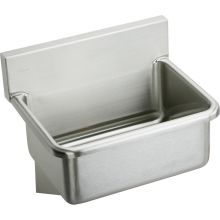 25" Single Basin Wall Mounted Stainless Steel Utility Sink