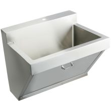 30" Single Basin Wall Mounted Stainless Steel Utility Sink