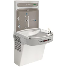 EZH2O Wall Mounted Drinking Fountain and Hands Free Bottle Filling Station with Cooler