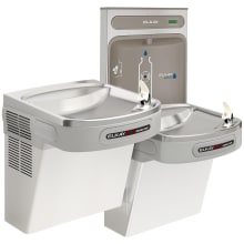 EZH2O Wall Mounted Bi-Level Drinking Fountain and Hands Free Bottle Filling Station with Cooler