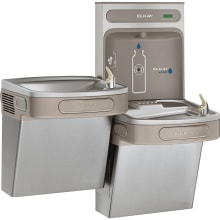 EZH2O Bi-Level Wall Mounted Drinking Fountain and Hands Free Bottle Filling Station