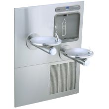 EZH20 38-1/2" Wall Mounted Retrofit Single Station Hands Free Bottle Filler Combo with Cooler