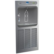 EZH20 19-3/4" Recessed Hands Free Bottle Filler with Green Ticker™ - Cooler Operated