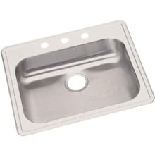Dayton 25" Drop In Single Basin Stainless Steel Kitchen Sink
