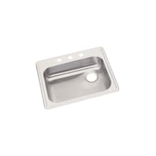 Dayton 25" Single Basin Drop In Stainless Steel Kitchen Sink