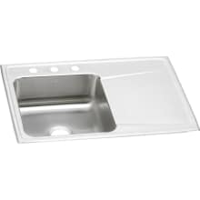 Gourmet 33" Single Basin Drop In Stainless Steel Kitchen Sink