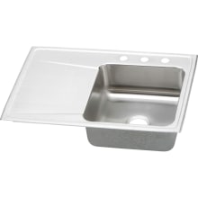 Gourmet 33" Single Basin Drop In Stainless Steel Kitchen Sink