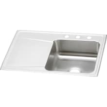 Gourmet 33" Single Basin Drop In Stainless Steel Kitchen Sink