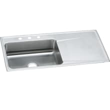 Gourmet 43" Single Basin Drop In Stainless Steel Kitchen Sink