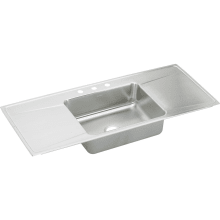 Gourmet 54" Single Basin Drop In Stainless Steel Kitchen Sink