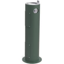 14" Outdoor Floor Mounted Single Drinking Station - Vandal Resistant Bubbler