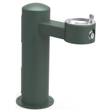 14" Outdoor Floor Mounted Single Drinking Station - Vandal Resistant Bubbler