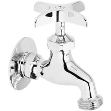 2.5 GPM Wall Mounted Single Handle Utility Faucet with Metal Handles