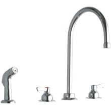 1.5 GPM Widespread Food Service Faucet - Includes Side Spray