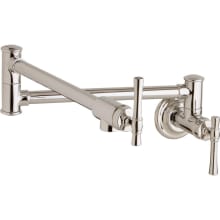 Explore 4 GPM Wall Mounted Pot Filler Faucet with Dual Swing Joints