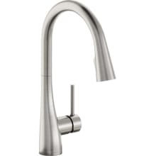 Gourmet 1.8 GPM Single Hole Pull Down Kitchen Faucet - Includes Escutcheon