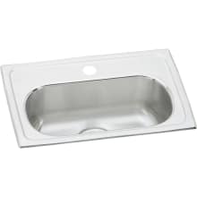 Gourmet 19-1/2" Single Basin Drop In Stainless Steel Bar Sink